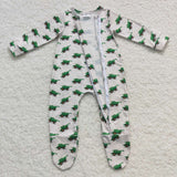 long sleeve green tank zip sleeper