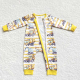 long sleeve Construction truck zip sleeper