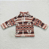 BT0369 --western winter wool brown Sherpa