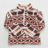 BT0369 --western winter wool brown Sherpa