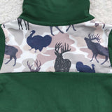 Turkey&Deer green boy pullover