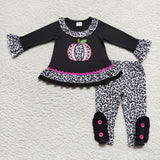 long sleeve Halloween pumpkin black outfits