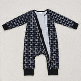 LR0653---black RAD zip romper