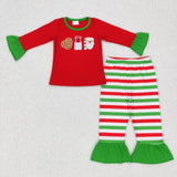Matching Christmas Kids boys girls long sleeves long sleeves clothing embroidered