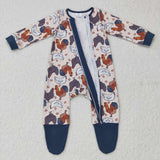 LR0560-- long sleeve chicken zip sleeper