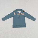 BT0313-- long sleeve plaid  pullover