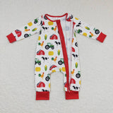 LR0672---long sleeve farm boy zip sleeper
