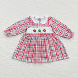 GLD0300-- new style long sleeve embroidered floral dress