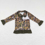 GT0311-- long sleeve hunting deer girls pullover