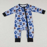 LR0736-- long sleeve dog police zip sleeper