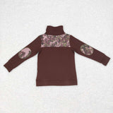 4.5 BT0328--long sleeve mallard hunting brown pullover