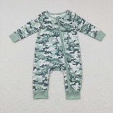 LR0718--long sleeve Dinosaur  zip sleeper