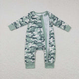 LR0718--long sleeve Dinosaur  zip sleeper