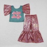 GSPO0832--Santa baby satin girls outfits