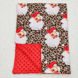 BL0087--Christmas Santa red blanket