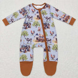 LR0632-- Long sleeve farm zip sleeper