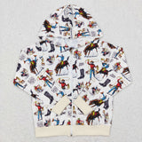 BT0267-- new style cowboy zip jacket