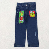P0207--Christmas cartoon boys jeans
