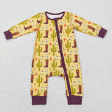 LR0766-- long sleeve shoots&cactus zip sleeper