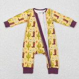 LR0766-- long sleeve shoots&cactus zip sleeper