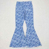 P0297--Adult blue Bell-bottom jeans