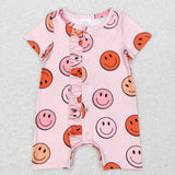 SR0524--western smile MILK SILK romper