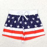 S0188--4th of July star swimming trunks