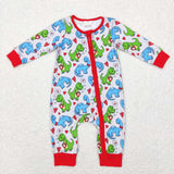 LR0831-- Valentine dinosaur  zip sleeper
