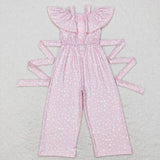 SR0420 western pink girls jumpsuit