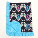 BL0052 purple blue black blanket