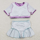 Shell mermaid scale 2 pcs girls summer swimsuit