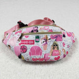 Pink guitar heart singer girls fanny pack