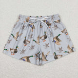 Duck print baby boys summer swim trunks