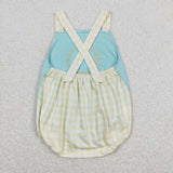 Embroidery Sun sleeveless baby boys summer bubble