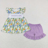 Embroidery daddy's girl floral series clothing
