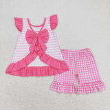 GSSO0563-- summer Embroidery  love dad shirt girls outfits