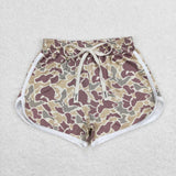 Camo print kids and adult summer shorts