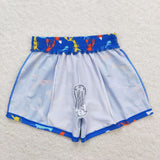 Colorful crawfish kids boys summer swim trunks