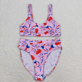 Pink firework popsicle adult women 4th of july swimsuit