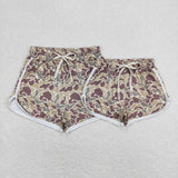 Camo print kids and adult summer shorts