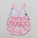 SR0911--farm short sleeve girls romper