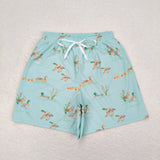 Green duck adult men summer swim shorts