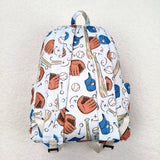 High quality baseball print backpack 13.2*5*17 inches