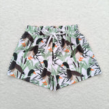 Duck print kids boys summer swim trunks