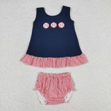 GBO0209-- baseball bummies embroidery outfits