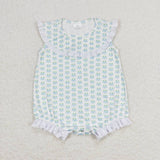 Sleeveless crab baby girls summer romper