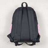Pink polka dots bow mouse girls backpack
