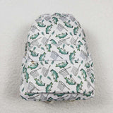 High quality fishing print backpack