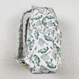 High quality fishing print backpack