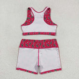 Sleeveless hot pink thunder top shorts girls clothes